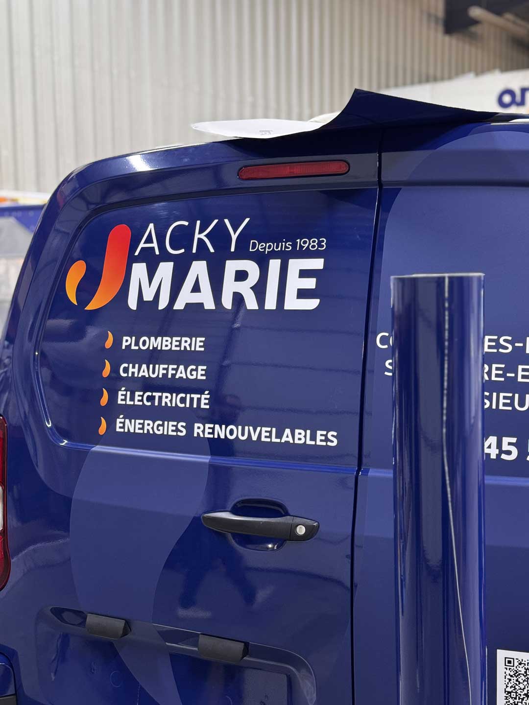 flocage véhicule ifs Jacky Marie