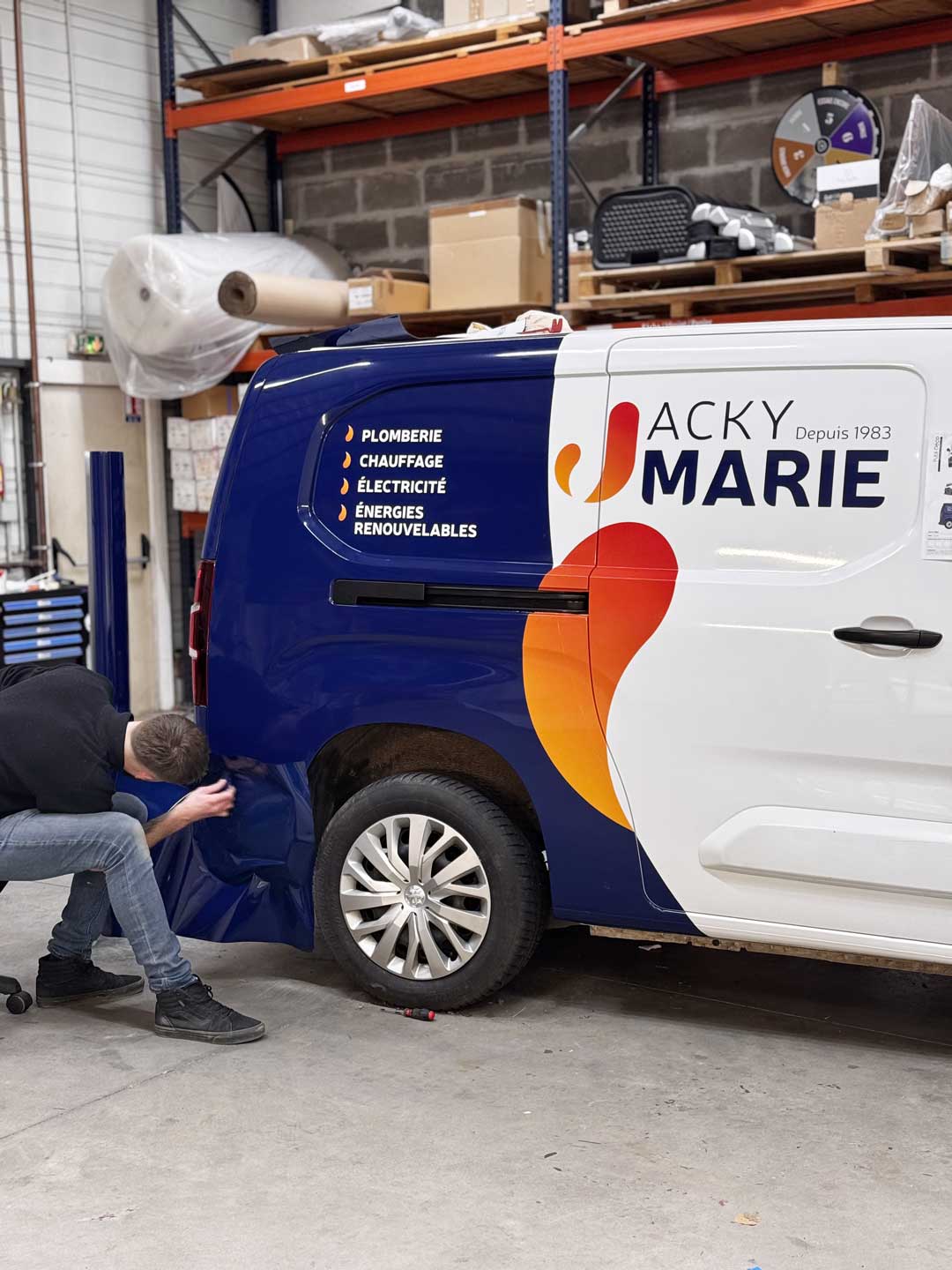 flocage véhicule ifs Jacky Marie