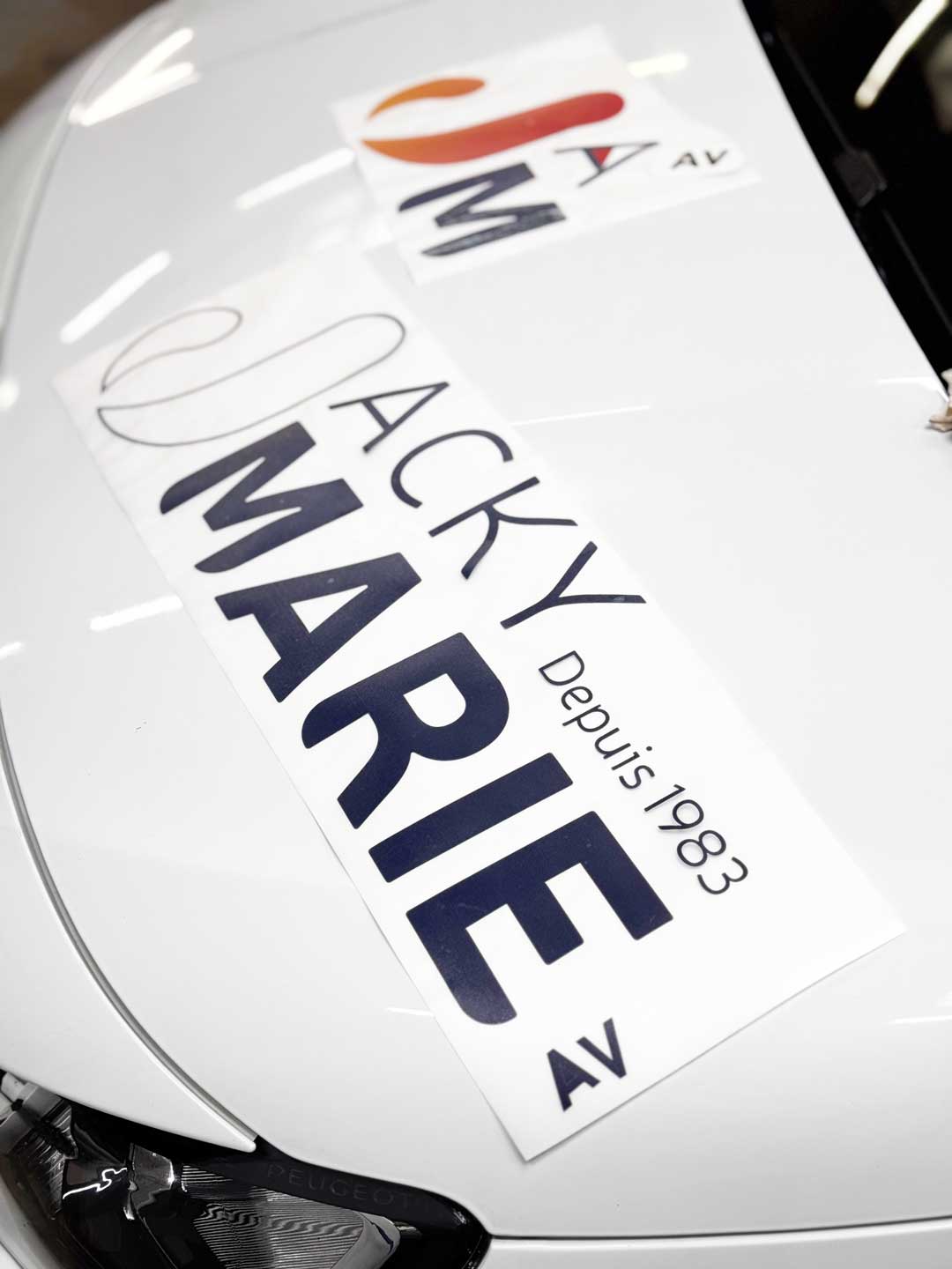 flocage véhicule ifs Jacky Marie